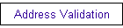 Address Validation